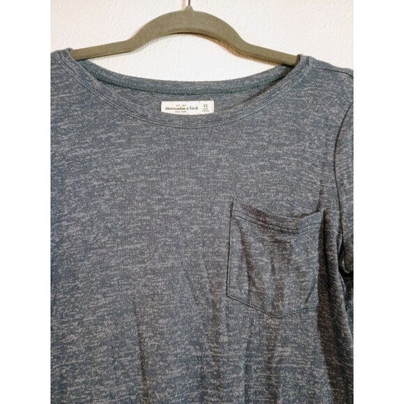 Abercrombie & Fitch Women’s Short Sleeve Gray T-shirt Tee Top Extra Small - Picture 2 of 5